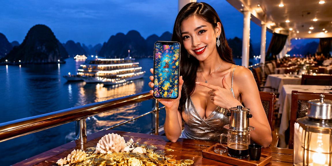 Người dùng theo dõi kèo cá cược thể thao tại Vịnh Hạ Long qua điện thoại